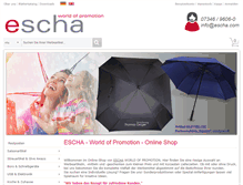 Tablet Screenshot of escha.com